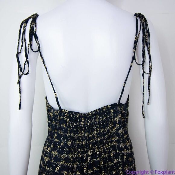 NEW Intimately Free People Caught Up Printed Slip Dress, Black, Medium - Picture 8 of 16